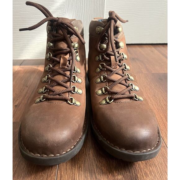 BORN Blaine Brown Leather Water-Resistant Lace-Up Hiking Walking Boots - Picture 4 of 12